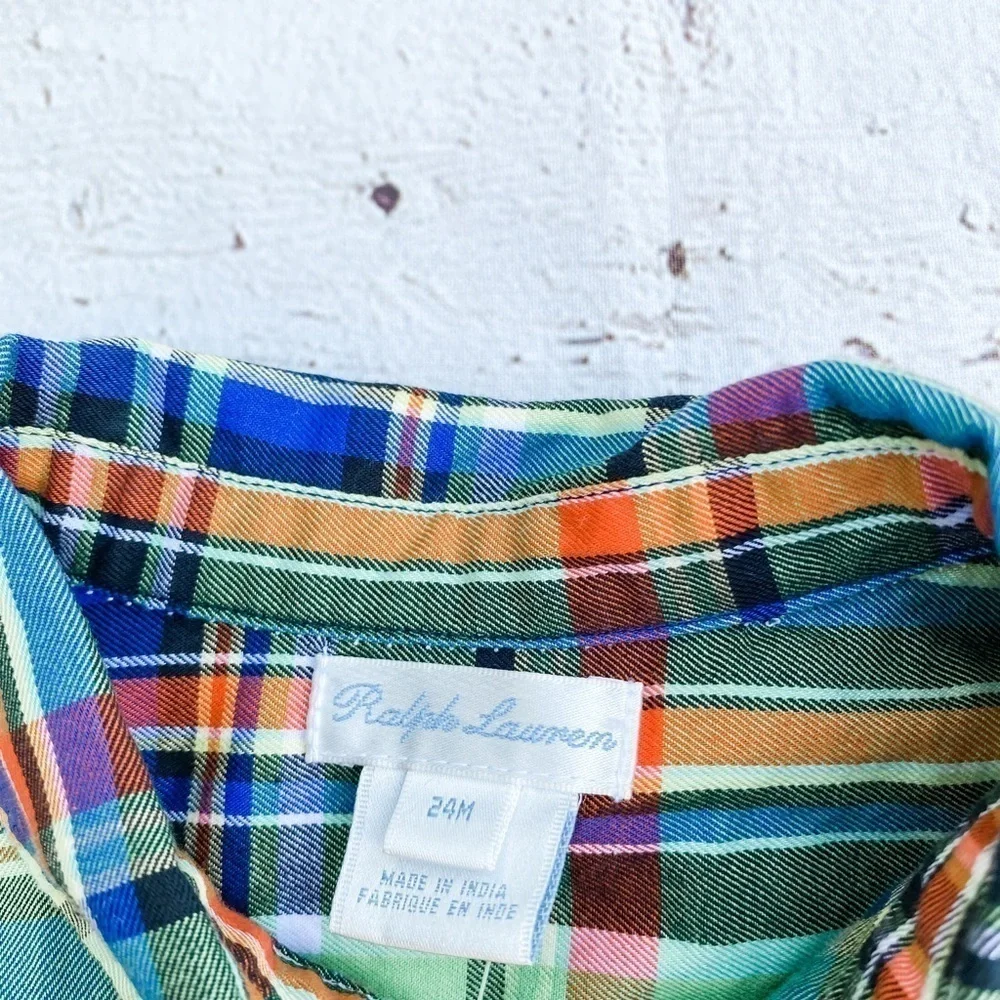 Ralph Lauren Plaid Long Sleeve Button Down